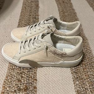 Dolce Vita Zina Natural Linen Sneaker